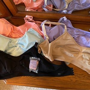 Pack of 5 nursing bras